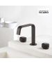 Μπαταρία Νιπτήρα 3 Οπών με Βαλβίδα Clic clac Armando Vicario Halo Black Matt 515043-400