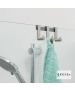 Κρεμαστή Ράγα 3 Αγκίστρων 16*3,7*6,1 εκ. Χρώμα Inox Geesa Tiger 11182-110