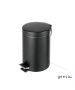 Χαρτοδοχείο 3lt Επιδαπέδιο Μαύρο Ματ Geesa Series 123  Black Matt 634-400