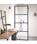 Orabella Lines Black matt 80 cm - Καμπίνα ελεύθερης τοποθέτησης με βραχίονα στήριξης τοίχου 30468