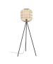 Φωτιστικό Επιδαπέζιο Τρίποδο Ø820xH1390mm Αμπαζούρ Ø3500mm 1xE27 Ξύλο-Μαύρο Eglo Bordesley 43219