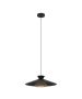 Φωτιστικό Κρεμαστό Μονόφωτο 1xE27 Ø500xH1100mm  Μέταλλο-Μαύρο-Ορείχαλκος Eglo Grizedale 43885