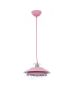 Μονόφωτο Φωτιστικό Ø25εκ. Ροζ  Μέταλλο / Διάφανο Γυαλί Inlight 4482
