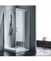 Καμπίνα ντουζιέρας Γωνιακής Εισόδου Corner Entry 120x80 (117-119 x 77-79 εκ), Starlet Clear Chrome CS12080T-100