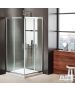 Καμπίνα ντουζιέρας Γωνιακής Εισόδου Corner Entry 100x80 (97-99 x 77-79 εκ.), Axis Clean Glass Chrome CX10080C-100