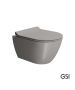 Λεκάνη Κρεμαστή Pura/50 Swirlflush με κάλυμμα MS86SC Super Slim Soft Close, GSI Tortora 881600SC-440