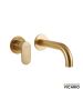 Μπαταρία Νιπτήρα Τοίχου Slim Vicario Brushed Gold 500045-201