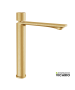 Μπαταρία Νιπτήρα Υψηλή με Βαλβίδα Clic-Clac Halo Vicario Brushed Gold 515041-201