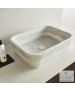 Νιπτήρας Μαρμάρινος  Gaia 60x38 h.14 Fossil Carrara Nuovo DS60-300