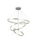 Κρεμαστό φωτιστικό LED 100W 3CCT by switch on base  D:60cm 6095-A-Silver