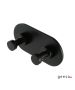 Άγκιστρο μπάνιου διπλό NEMOX Geesa Inox Black Matt 6515-400