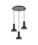 SE21-BL-4-3BL-MS3 ADEPT TUBE Black Pendant Black Metal Shade+ HOMELIGHTING 77-8558