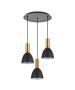 SE21-GM-4-3BL-MS2 ADEPT TUBE Gold Matt Pendant Black Metal Shade+ HOMELIGHTING 77-8642