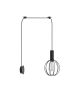 SE21-BL-4-NM1W-GR2 ADEPT TUBE Black Matt Wall Lamp Black Metal Grid+ HOMELIGHTING 77-8814