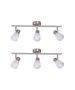 SE 130-C3 (x2) Softy Packet Nickel mat adjustable spotlight with opal glass+ HOMELIGHTING 77-8851