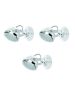 T12022A-1R (x3) Juno Packet White adjustable spot with chrome ring and glass+ HOMELIGHTING 77-8853