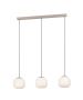 Κρεμαστό Φωτιστικό Τρίφωτη Ράγα 88xH110cm 3xE27 Μπεζ Eglo Cominio 900894