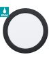 Σποτ Στρογγυλό Χωνευτό Μαύρο 15,5cm IP44 LED 10,5w 3000K 1350lm Eglo Fueva-5 99212