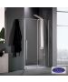 Συρόμενη πόρτα καμπίνας ντουζιέρας Breeze 140 ύψους 200εκ. ρυθμιζόμενη από 137 έως 141εκ. Devon Clean Glass Chrome BSL140C-100
