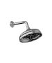 Horus Ascott Classic Collection - Anti-scale Nozzles Shower Head Ø 220 Mm with Arm - Wall Mounting - Matt Nickel 00.516-NM