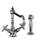 Horus Julia Victoria Julia Victoria Classic Collection - Mono Kitchen Mixer, with Deck Side Handspray / No Waste - Matt Nickel 01.123-NM