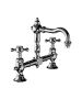Horus Julia Victoria Julia Victoria Classic Collection - 2 Hole Basin Mixer with Waste - Matt Nickel 01.207-NM