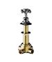Horus Julia Victoria Julia Victoria Classic Collection - 4 Ways Deck Mounted Diverter, 2 Inlets / 2 Outlets - Chrome 01.476-CH