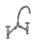 Horus Éloise Classic Collection - 2-hole Kitchen Mixer / Adjustable Centers / No Waste - Matt Nickel 02.121-NM