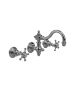 Horus Anthea Classic Collection - Wall Mounted 3 Hole Basin Set for Splashback - Matt Nickel 06.272-NM