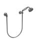 Horus Anthea Classic Collection - Wall Shower Set with Wall Hook, Flexible Hose and Handspray - Matt Nickel 06.589-NM