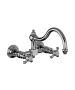 Horus Montmartre Classic Collection - 2 Hole Wall Mounted Kitchen Mixer / No Waste - Matt Nickel 07.102-NM
