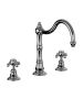 Horus Montmartre Classic Collection - 3 Hole Kitchen Mixer / No Waste - Polished Nickel 07.104-NB