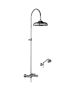Horus Montmartre Classic Collection - Complete Wall Shower Mixer Centers 175 ± 30 Mm, Showerhead Ø 220 Mm - Polished Nickel 07.544-NB