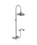 Horus Anthea Classic Collection - Complete Wall Shower Mixer Centers 175 ± 30 Mm, Showerhead Ø 220 Mm - Chrome 10.544-CH