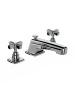 Horus Zéphyr Classic Collection - 3 Hole Basin Set with Pop-up Waste - Metal Gun 16.260-CF