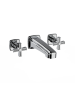 Horus Zéphyr Classic Collection - Concealed Wall Mounted 3 Hole Basin Set - Ice White 16.263-BI
