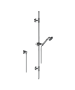 Horus Zéphyr Classic Collection - Wall Shower Set with Rail, Flexible Hose and Handspray - Matt Black 16.532-NO