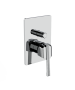 Horus Zéphyr Classic Collection - Concealed Wall Mounted Manual Mixing Shower Valve with Diverter - 2 Outlets - Satin Brass 16.701-LS