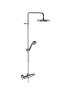 Horus Zéphyr Classic Collection - Complete Exposed Thermostatic Wall Shower Set - Ice White 16.797-BI