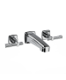 Horus Zéphyr Classic Collection - Concealed Wall Mounted 3 Hole Basin Set - Metal Gun 17.263-CF