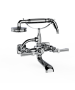 Horus Zéphyr Classic Collection - Complete Wall Bath / Shower Mixer - Polished Nickel 17.414-NB