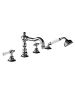 Horus Julia Victoria Julia Victoria Classic Collection - 4 Hole Deck Bath - Polished Nickel 19.466-NB