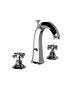 Horus Ascott Classic Collection - 3 Hole Basin Set High Spout with Pop-up Waste, Flexible Hoses - Matt Nickel 20.261-NM