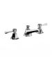 Horus Ascott Classic Collection - 3 Hole Basin Set Small Spout with Pop-up Waste, Flexible Hoses - Polished Nickel 35.260-NB