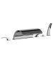 Horus Nouvelle Vague “part of Contemporary Collection - 6 Hole Deck Mounted Bath/shower Set - Metal Gun 40.468-CF