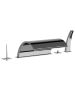 Horus Nouvelle Vague “part of Contemporary Collection - 5 Hole Deck Mounted Bath/shower Mixer Set - Chrome 40.767-CH