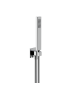 Horus Echo Equinox316 Collection - Wall Union Shower Set with Solidbrass Handshower, Wall Hook, Design Flexible Hose on Swivel Nut - Matt Black 43.591-NO