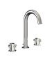 Horus Minoé Contemporary Collection - 3 Hole Basin Set - Metal Gun 47.260-CF