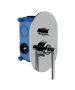 Horus Minoé Contemporary Collection - Concealed Wall Mounted Manual Mixing Shower Valve with Diverter - Satin Brass 47.701-LS