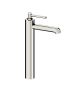 Horus Minoé Contemporary Collection - Single Lever Basin Mixer - Extended Version, with up and down Drain - Metal Gun 47.719-CF
